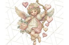 Cupid and Cherub Valentine Clipart PNG Romantic Love Product Image 5