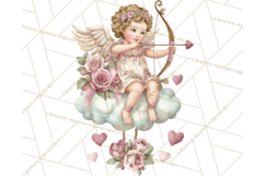 Cupid and Cherub Valentine Clipart PNG Romantic Love Product Image 4