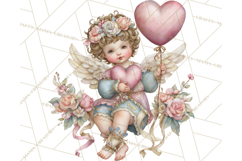 Cupid and Cherub Valentine Clipart PNG Romantic Love Product Image 2