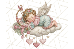 Cupid and Cherub Valentine Clipart PNG Romantic Love Product Image 3