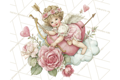 Cupid and Cherub Valentine Clipart PNG Romantic Love Product Image 4
