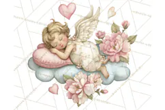 Cupid and Cherub Valentine Clipart PNG Romantic Love Product Image 4