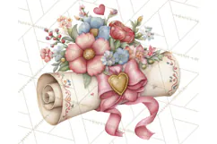 Cupid and Cherub Valentine Clipart PNG Romantic Love Product Image 4