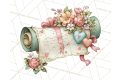 Cupid and Cherub Valentine Clipart PNG Romantic Love Product Image 5