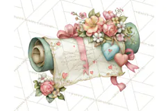 Cupid and Cherub Valentine Clipart PNG Romantic Love Product Image 5