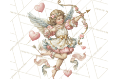 Cupid and Cherub Valentine Clipart PNG Romantic Love Product Image 2
