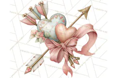 Cupid and Cherub Valentine Clipart PNG Romantic Love Product Image 3