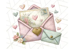 Cupid and Cherub Valentine Clipart PNG Romantic Love Product Image 4