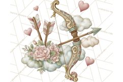 Cupid and Cherub Valentine Clipart PNG Romantic Love Product Image 3