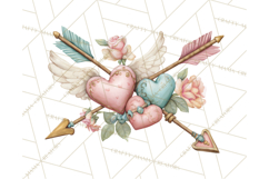 Cupid and Cherub Valentine Clipart PNG Romantic Love Product Image 5