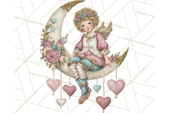 Cupid and Cherub Valentine Clipart PNG Romantic Love Product Image 4