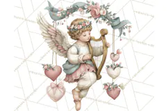 Cupid and Cherub Valentine Clipart PNG Romantic Love Product Image 5