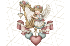 Cupid and Cherub Valentine Clipart PNG Romantic Love Product Image 2