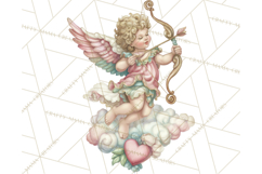 Cupid and Cherub Valentine Clipart PNG Romantic Love Product Image 3