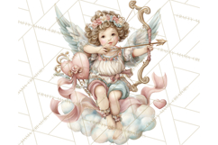Cupid and Cherub Valentine Clipart PNG Romantic Love Product Image 4