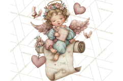 Cupid and Cherub Valentine Clipart PNG Romantic Love Product Image 2