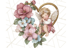 Cupid and Cherub Valentine Clipart PNG Romantic Love Product Image 4