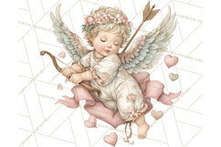Cupid and Cherub Valentine Clipart PNG Romantic Love Product Image 5