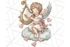 Cupid and Cherub Valentine Clipart PNG Romantic Love Product Image 2