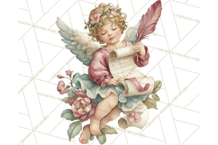 Cupid and Cherub Valentine Clipart PNG Romantic Love Product Image 4