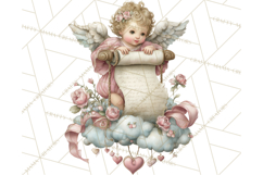 Cupid and Cherub Valentine Clipart PNG Romantic Love Product Image 5