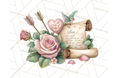 Cupid and Cherub Valentine Clipart PNG Romantic Love Product Image 5