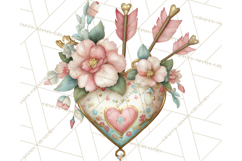Cupid and Cherub Valentine Clipart PNG Romantic Love Product Image 2