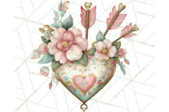 Cupid and Cherub Valentine Clipart PNG Romantic Love Product Image 2