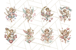 Cupid and Cherub Valentine Clipart PNG Romantic Love Product Image 8