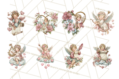 Cupid and Cherub Valentine Clipart PNG Romantic Love Product Image 9