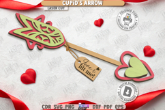 3D Cupid&#039;s Arrows Laser Cut Bundle|Happy Valentine’s Day SVG Product Image 4