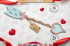 3D Cupid&#039;s Arrows Laser Cut Bundle|Happy Valentine’s Day SVG Product Image 5
