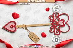 3D Cupid&#039;s Arrows Laser Cut Bundle|Happy Valentine’s Day SVG Product Image 2