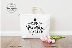 Cupid&#039;s favorite teacher svg | Teacher Valentine Shirt Product Image 5