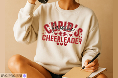 Valentine Cupid's Favorite Cheerleader SVG PNG T-shirt Product Image 3