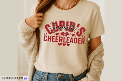 Valentine Cupid's Favorite Cheerleader SVG PNG T-shirt Product Image 4