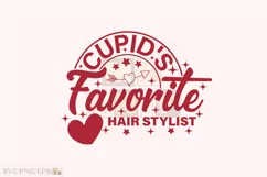 Cupid's Favorite Hair Stylist Valentine T-shirt, Valentine Product Image 1