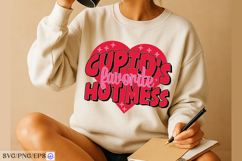 Cupid's Favorite Hot Mess Valentine Day SVG PNG Product Image 3