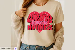 Cupid's Favorite Hot Mess Valentine Day SVG PNG Product Image 4