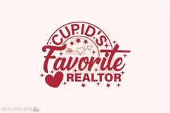 Cupid's Favorite Realtor Valentine T-shirt, Valentine SVG Product Image 1