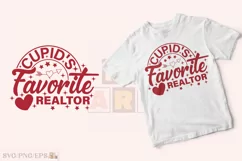 Cupid's Favorite Realtor Valentine T-shirt, Valentine SVG Product Image 2