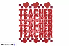 Cupid's Favorite Teacher Valentine SVG T-shirt Design Product Image 1