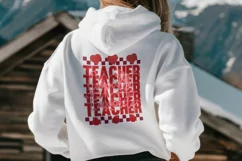 Cupid's Favorite Teacher Valentine SVG T-shirt Design Product Image 3