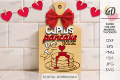 Cupid's Mini Cutting Board Laser cut. Kitchen Decor SVG Product Image 1