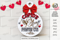 Cupid's Mini Cutting Board Laser cut. Kitchen Decor SVG Product Image 1