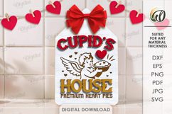 Cupid's Mini Cutting Boards Bundle Laser cut. Kitchen SVG Product Image 11