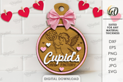 Cupid's Mini Cutting Boards Bundle Laser cut. Kitchen SVG Product Image 12