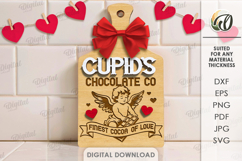 Cupid's Mini Cutting Boards Bundle Laser cut. Kitchen SVG Product Image 13
