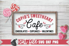 Cupid's Sweetheart Cafe SVG, Valentine Sign SVG Product Image 1