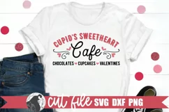 Cupid's Sweetheart Cafe SVG, Valentine Sign SVG Product Image 2